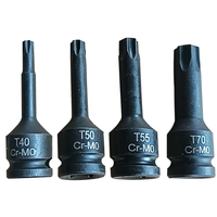 1/2 "Drive Torx Bits Driver Impact Sockets Chrome-Molybdenum Steel, Extended Length Impact Torx Socket Set