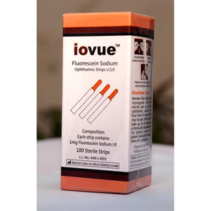 Bandelettes de diagnostic ophtalmique à la fluorescéine sodique de qualité médicale USP pour l'exportation en Inde centrale, pour usage ophtalmique et coloration corneale stérile - Product Image 1