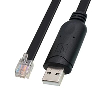 Kabel Serial USB ke RJ12 6P6C untuk Pemrograman PLC RS232 dengan Chip Ftdi Ft232rl