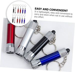 Mini lampe torche porte-clés personnalisée avec logo, 3 LED, en aluminium, avec gravure laser, pour cadeaux promotionnels en gros lors de salons professionnels - Product Image 5