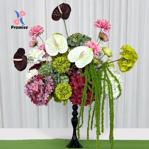 Large-Scale Realistic Silk Faux Floral Arrangement Lifelike Touch <b>Hydrangeas</b> Handmade Modern Wedding Home Decor Back School - Product Image 1