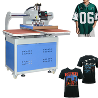 Presse à chaud hydraulique pneumatique à double station à ouverture automatique 16x24 38x38 impression par sublimation pour vêtements T-shirt
