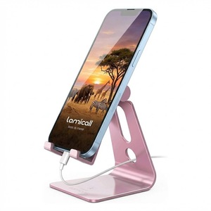 Soporte portátil de aluminio Lamicall A para teléfono móvil, base ajustable para escritorio, soporte para teléfono, oferta para pedidos al por mayor - Product Image 1