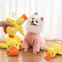 Mainan Kunyah Anjing Lucu Tahan Lama Grosir, Bebek Kuning Boneka Isi Dakron, Mainan Berbunyi