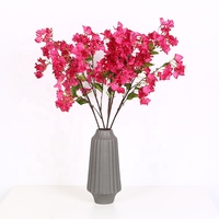 Bouquet de fleurs artificielles pour décoration de maison, 1 pièce, boupochette visseuse, fleurs murales