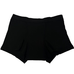 Short mi-haut confortable à quatre couches anti-fuite motif solide pour période exportation transfrontalière sous-vêtement boxer grande taille - Product Image 5