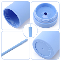 Gobelets en plastique 16 oz à double paroi, sans BPA, gobelet fin, tasse personnalisée, couvercle en acrylique de remplacement 16 oz
