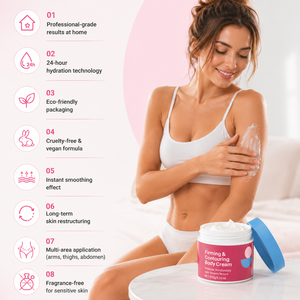 Crema Corporal Hidratante y Calmante al por Mayor para el Cuidado Corporal, Humectante, Moldeadora, Mejora la Textura, Reafirmante y Contorneadora - Product Image 6