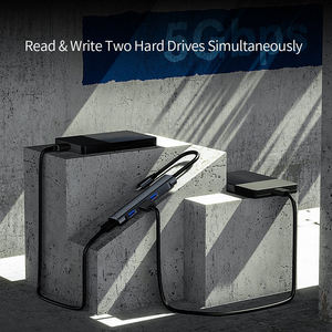 Vcom 3.0 Type C Usb Hub Aluminium Case <span class=keywords><strong>4</strong></span> Poorten Usb Splitter 5Gbps Gegevensoverdracht Voor Computer Uitbreiding - Product Image 5