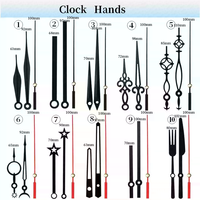 Mouvement d'horloge à quartz silencieux/à balayage moderne 5168, kit d'assemblage DIY avec aiguilles métalliques, durable et portable, fonctionne avec piles AA