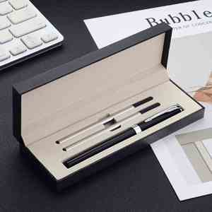 Luxury Business Gift Vintage Premium Unique Customizable Wooden 0.5mm Gel <b>Pens</b> Custom Kits Personalized with <b>Box</b> Black Ink - Product Image 4