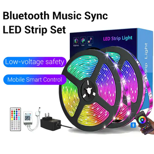 10m RGB 5050 LED Strip ánh sáng tuya Wifi điều khiển 24key IR từ xa đồng bộ hóa âm nhạc và tương thích với Alexa và Google trợ lý - Product Image 3