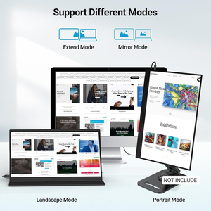 15.6 "xách tay màn hình cảm ứng màn hình 1080p HDR cho. USB C cho du lịch tương thích máy tính xách tay PC Máy tính để bàn - Product Image 5