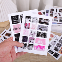Hojas de pegatinas personalizadas A6 Kiss Cut con cúpula de resina 3D, impresión de pegatinas epoxi 3D con cúpula para decoración de fundas de teléfono