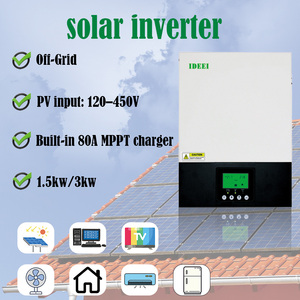 Convertisseur <span class=keywords><strong>solaire</strong></span> hors réseau haute efficacité 1,5 kW 3 kW avec <span class=keywords><strong>chargeur</strong></span> MPPT 80A intégré pour système d'alimentation domestique - Product Image 2