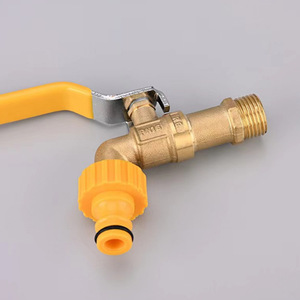 Brass Water Faucet 1/2 Inch Single Handle Deck Mounted For Outdoor Kitchen Garden <b>Washer</b> - Product Image 3