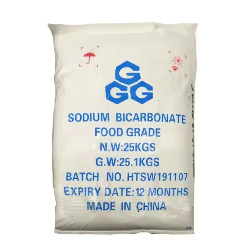 सस्ती कीमत के साथ सोडियम बाइकार्बोनेट 99% खाद्य ग्रेड सोडियम बाइकार्बोनेट जीजीजी ब्रांड