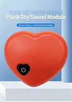 Boîte à sons de vibrations cardiaques de remplacement pour peluches, module vocal en forme de cœur, autonomie de 8 heures