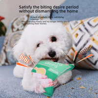 Jouet à mâcher pour chiot en peluche classique mignon et grinçant pour la dentition Durable et écologique Temps de jeu apaisant et croissance dentaire saine