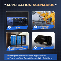 Módulo Wifi Wifi6 O8852PM DC3.3V IEEE802.11a/b/g/n/ac/ax 2.4G/5G 80MHz 2T2R PCIe/USB -10~70 ° Módulo Bluetooth 5.0 para Linux/Android