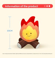 YD TOYS Jouet en peluche en forme de bâton de feu, série thème maison de jeu et camping, jouet éducatif pour enfants de 5 à 7 ans, pour les fêtes