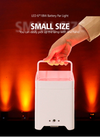 6*18W LED Batterie Par Lumière 10pcs/Airline Case IP65 Étanche Sans Fil DMX pour Scène/Bar Événements