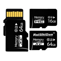 Tarjeta de Memoria en Stock 64G/32G/8G U3 TF de Alta Velocidad para Cámara de Coche, Cámara Infantil y Almacenamiento