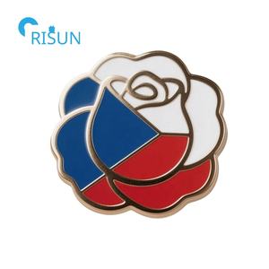 Épinglette personnalisée en émail de la République tchèque, emblème de la carte de la République tchèque, broche, badge, épinglette de chapeau, épinglette de revers - Product Image 5