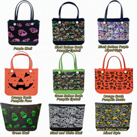 Panier-cadeau de Noël et d'Halloween, sac à main imperméable, grande capacité, sacs fourre-tout en EVA, personnalisation de votre logo