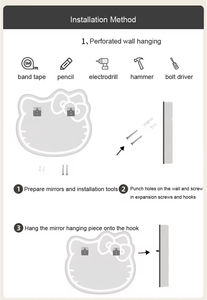 <span class=keywords><strong>Espejo</strong></span> <span class=keywords><strong>de</strong></span> baño LED inteligente <span class=keywords><strong>de</strong></span> <span class=keywords><strong>Hello</strong></span> <span class=keywords><strong>Kitty</strong></span>, tocador colgante <span class=keywords><strong>de</strong></span> <span class=keywords><strong>pared</strong></span> <span class=keywords><strong>con</strong></span> <span class=keywords><strong>luz</strong></span> <span class=keywords><strong>de</strong></span> relleno ajustable para decoración <span class=keywords><strong>de</strong></span> hotel o hogar - Product Image 2