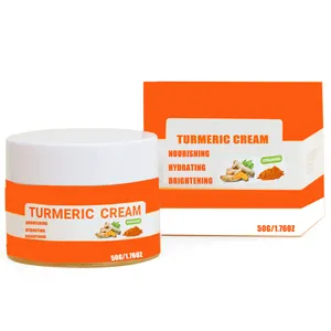 Private Label Organic Turmeric Face Moisturizer Anti Aging Dark Spot Facial Skin Whitening Turmeric Cream Face Cream