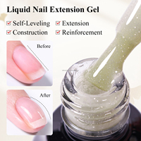 Nouveau Gel d'Extension d'Ongles Liquide Sans HEMA ni TPO, Fournitures Sûres pour Salons de Manucure, Vente en Gros de Vernis Gel UV, Marque Privée