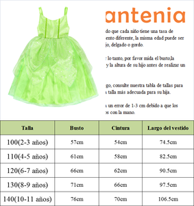 Nueva llegada niños TV película Tinkerbell Cosplay disfraz con ala niños niñas Tinkerbell Cosplay fiesta elegante princesa vestir - Product Image 3