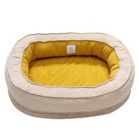 Coussins pour animaux de compagnie PetMassive, forme ovale, design original, orthopédiques, micro-sherpas respirants, durables, écologiques, chauds et luxueux.