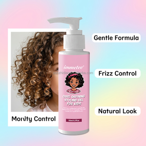 Gel per Capelli Biologico per Bambini con Etichetta Privata, Crema Modellante per Capelli Ricci, Cera per Capelli a Base d'Acqua per Controllare i Capelli Crespi dei Bambini, Vendita all'Ingrosso - Product Image 2