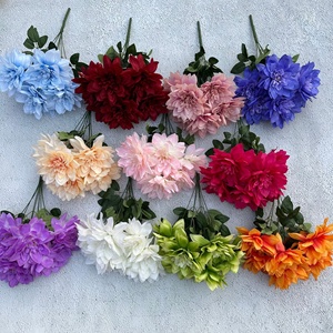 PT-CH009 nuovo stile artificiale fiore di dalia vero tocco fiore di colore primaverile per <span class=keywords><strong>la</strong></span> decorazione interna ed esterna di nozze - Product Image 3