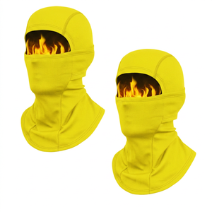 Cagoule noire intégrale avec imprimé flamme, masque de ski et moto pour extérieur, taille adulte unisexe 54-56CM, impression par transfert thermique - Product Image 3