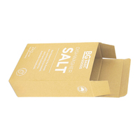 Caja de Cartón Kraft Reciclado Personalizada con Laminado Mate e Impresión a Cuatro Colores para Envasado de Especias, Sal y Alimentos en Polvo