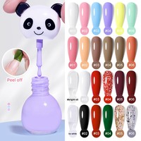 Risyal Nouveau Vernis à Ongles Sans Cuisson Séchage Rapide à Base d'Eau Pelable Sans Odeur Motif Panda Logo Personnalisable Lot de 6 Pièces