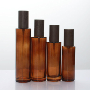 Brown Essential Oil <b>Spray</b> <b>Bottle</b> 30ml <b>Empty</b> Sample Cosmetic Glass Screen Printed Cylinder - Product Image 5