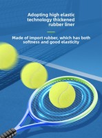 Balle de padel en laine de panneau de caoutchouc naturel durable à haute élasticité balle de tennis de divertissement en gros du fabricant