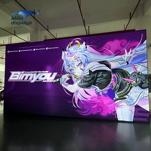6x3 m dễ dàng lắp ráp quảng cáo LED vải hộp Đèn 20x10ft gian hàng triển lãm thương mại Backlit trở lại tường cho gian hàng triển lãm - Product Image 2