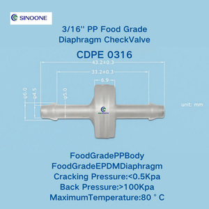 Vanne <span class=keywords><strong>anti</strong></span>-<span class=keywords><strong>retour</strong></span> monodirectionnelle de qualité alimentaire à brancher, raccord spécial pour mini-équipement de purification d'eau - Product Image 5