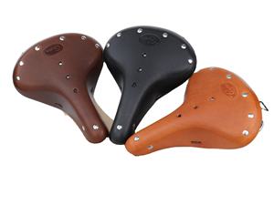 Gyes Retro sillín de piel de vaca asiento de resorte de bicicleta para bicicleta de carretera MTB Vintage hecho a mano cuero de vaca - Product Image 3