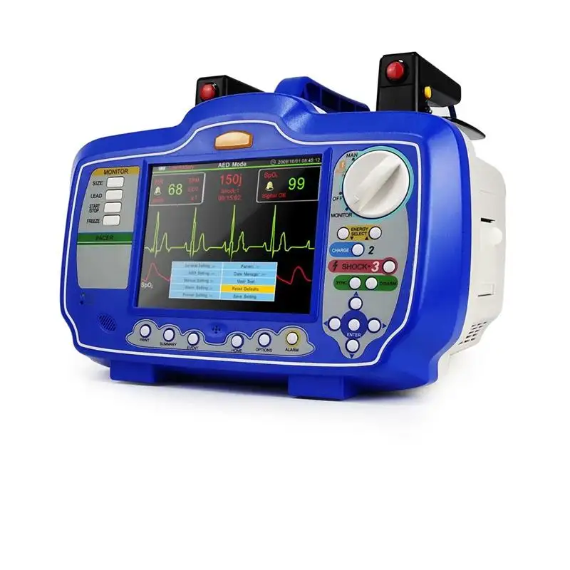 CE Approved High Quality Portable Cardiac External Medical Defibrillator for Hospital Emergency Use