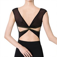 Nouveauté 2026 – Justaucorps de danse sexy en coton et élasthanne blanc/noir pour femme adulte, idéal pour le yoga, la danse latine et le ballet – Vente en gros à prix réduit