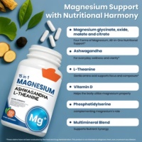 Complexe de magnésium 15 en 1 à absorption élevée, complément alimentaire qui soutient la santé des muscles, des nerfs, des os, du cœur et la fonction immunitaire