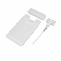 Vente en gros de flacons pulvérisateurs carrés portables de 20 ml, mini porte-flacons pour désinfectant pour les mains, parfum, alcool, cosmétiques, flacons de voyage rechargeables