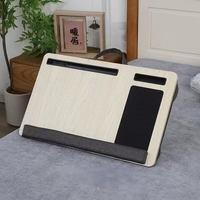 Mesa Portátil de Bambú Personalizable al por Mayor, Plegable con Cojines para las Rodillas, Ajustable Manualmente, para Uso en Casa