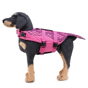 Gilet de sauvetage pour <span class=keywords><strong>chien</strong></span>, directement de l'usine, en polyester réfléchissant à motif baleine, avec poignée dorsale renforcée en coton perlé intégré - Product Image 4